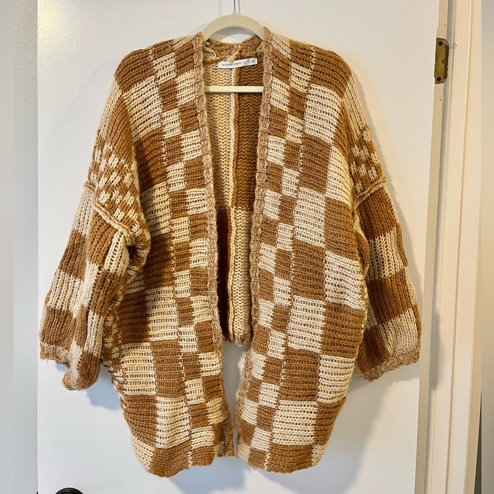 Altar’d State Checkered Cardigan